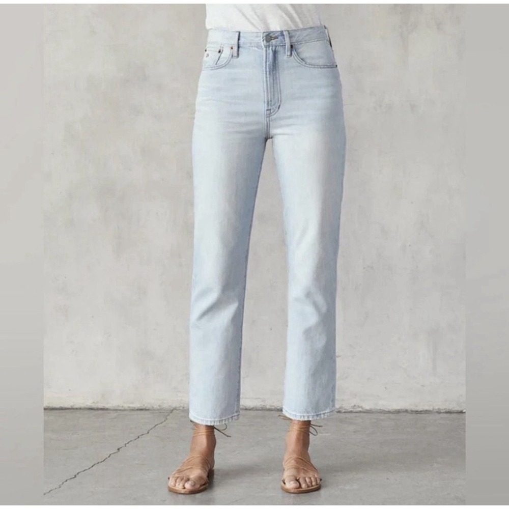 Light Wash High-Rise Strand Jeans